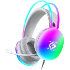 Гарнитура DEFENDER (64440) Ignis белый, RGB, провод 2 м