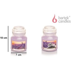 Свеча BARTEK Лавандовые поля и мыло (LAVENDER FIELDS & SOAP) 130гр в баночке