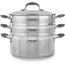 Кастрюля-пароварка RONDELL RDS-751 13л. d=26см (с крышкой) стальной