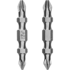 Набор бит GROSS Набор бит двухстор., PH2-PH1х45мм, PZ2-PZ1х45мм, сталь S2, 2 шт.//