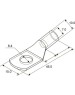Наконечник REXANT Наконечник медный луженый ТМЛ 25–6–8 (25мм² - Ø6мм) ГОСТ 7386-80 (в упак. 5 шт.)