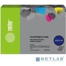 CACTUS Чернила CS-EPT00S14-44A голубой/пурпурный/желтый/черный набор 4x70 мл для Epson L1110 Ecotank/L3100/L3101/L3110/L3150/L3151