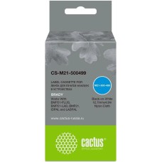 Картридж CACTUS Картридж CS-M21-500499, 12.7мм, черный шрифт, белый фон, 4.9м ( CS-M21-500499
