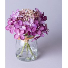 Искусственные цветы LEFARD БУКЕТ ИСКУССТВЕННЫХ ЦВЕТОВ В КРУГЛОЙ ВАЗЕ ВЫСОТА= 14СМ (МАЛ=8ШТ./КОР=64ШТ.) 287-553