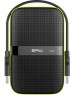 SILICON POWER 4ТБ Внешний диск HDD Armor A60, USB 3.0, черный/зеленый [sp040tbphda60s3k]