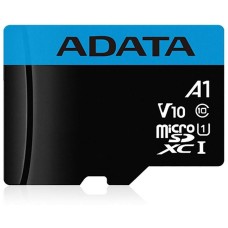 ADATA Карта памяти microSDXC 256GB Premier Memory Card AUSDX256GUICL10A1-RA1 UHS-I Class 10/V10 A1, 100/25 MB/s, AUSDX256GUICL10A1-RA1 Adapter, -25°C + 85°C, RTL (466266)