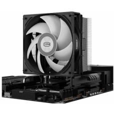 PCCOOLER Кулер RT400 BK ARGB S115X/1200/1700/1851/AM4/AM5 (TDP 235W, 1x120mm PWM FAN, 4 тепловые трубки 6мм, 500-2200RPM, 32dBa)