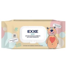 Салфетки влажные MASTER FRESH С0008078 EXXE Baby Влажные салфетки для детей (серия 0+), 100 штук