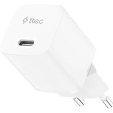 TTEC Сетевое зарядное устройство SmartCharger GAN 30W PD USB-C Travel Fast Charger. Цвет: белый