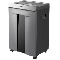 DELI Шредер ET096 серый с автоподачей (секр.P-5) фрагменты 16лист. 30лтр. скрепки скобы пл.карты CD