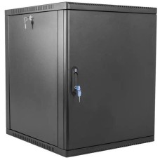 ЦМО Шкаф коммутационный (ШРН-15.500.1-9005) настенный 15U 600x529мм пер.дв.металл 200кг черный 470мм 21кг 180град. 746мм IP20 металл