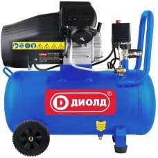 ДИОЛД Компрессор поршневой КВП-2-2100-50 масляный 340л/мин 50л 2100Вт синий/черный