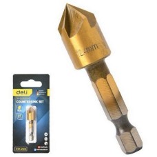 DELI Зенковка конусная под М6 по металлу/дереву/пластику DH-DJZ002-E1 12,4мм, сталь HSS, угол заточки 90град., шестигранный хвостовик