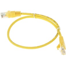 SUPRLAN Патч-корд 10-0161 UTP RJ-45 вил.-вилка RJ-45 кат.5E 0.5м желтый LSZH 26AWG