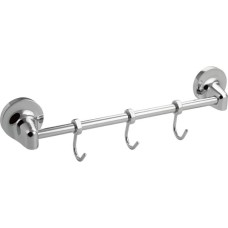 САНАКС - Вешалка с тремя крючками, прямая, с универсальным крепежом (самоклейка или дюбель-шуруп) 1113