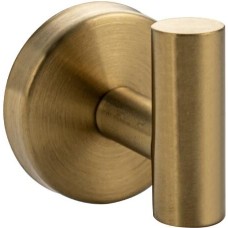 BRIMIX - Крючок одинарный, антивандальный, из нержавеющей стали, цвет матовое золото 0590