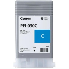 Картридж струйный CANON Картридж струйный PFI-030C 3490C001 голубой (55мл) для imagePROGRAF TA-20, TA-30, TM-240, TM-340
