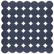 MULTIDOM Коврик для душа массажный, 43х45 см (темно-серый) ПТ72-65