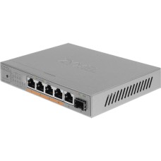 ZYXEL Коммутатор XMG-105HP-EU0101F (L2) 5x2.5Гбит/с 1SFP+ 4PoE++ 70W неуправляемый