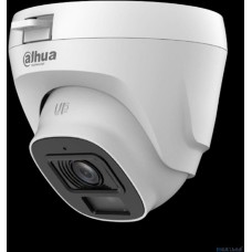 DAHUA DH-HAC-T5E20P-A-0280B Уличная турельная HDCVI-видеокамера 2Мп; CMOS; 2.8мм; ИК 20м; микрофон; IP67; корпус: пластик