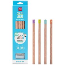 DELI Карандаш ч/г HC123-2B Pupal 2B коробка (8шт) + точилка