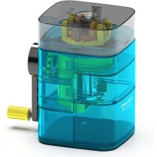 DELI Точилка для карандашей механическая 71162Blue 1 отверстие пластик синий