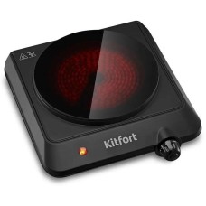 KITFORT Настольная плита инфракрасная КТ-170, стеклокерамика, черный