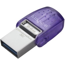KINGSTON Флеш Диск 64Gb DataTraveler microDuo 3C DTDUO3CG3/64GB USB3.0 фиолетовый