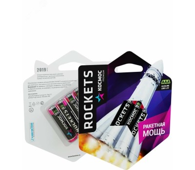 Элементы питания КОСМОС KOSLR03ROCKETS4BL