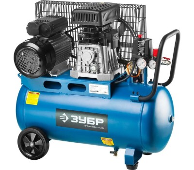 Компрессор ЗУБР ЗКПМ-360-50-Р-2.2 360 л/мин, 50 л рессивер, 2200 Вт, ременной