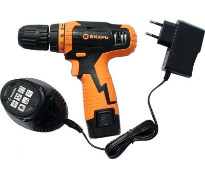 Аккумуляторная дрель-шуруповерт ВИХРЬ ДА-12Л-2