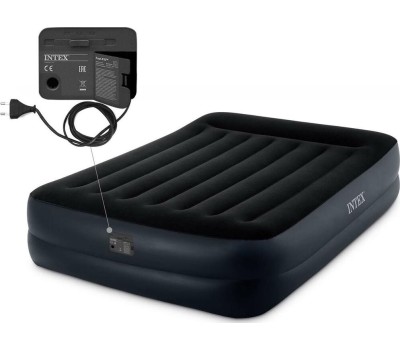 Матрас надувной INTEX Матрас надув.QUEEN PILLOW REST 152x203x42см(+встр.насос 220В) (в коробке) Арт. 64124NP