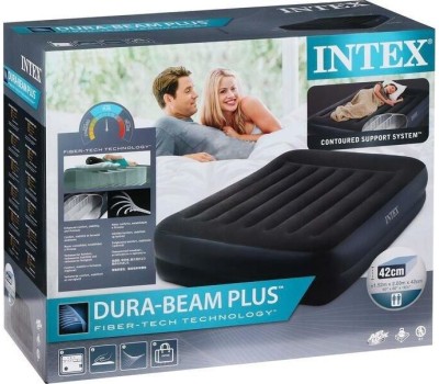 Матрас надувной INTEX Матрас надув.QUEEN PILLOW REST 152x203x42см(+встр.насос 220В) (в коробке) Арт. 64124NP