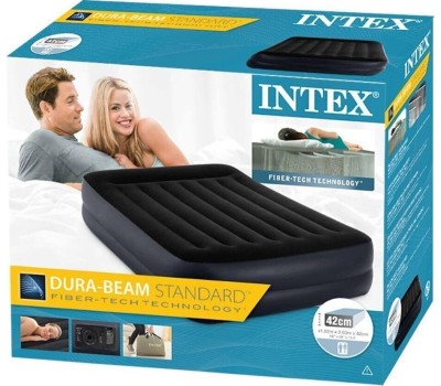 Матрас надувной INTEX Матрас надув.QUEEN PILLOW REST 152x203x42см(+встр.насос 220В) (в коробке) Арт. 64124NP
