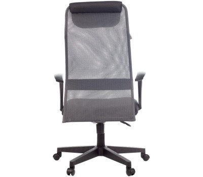 Кресло БЮРОКРАТ Кресло руководителя KB-8 темно-серый TW-04 TW-12 сетка с подголов. крестовина пластик