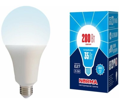 Мощные лампы А (Форма А) VOLPE (UL-00005608) LED-A95-35W/4000K/E27/FR/NR