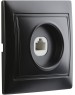 Розетка SMARTBUY (SBE-01b-S1-RJ) Венера, 1-местная, черный