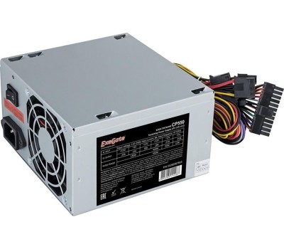 Блок питания Exegate ES282068RUS Блок питания 550W ExeGate Special UNS550, ATX, 12cm fan, 24p+4p, 6/8p PCI-E, 3*SATA, 2*IDE, FDD