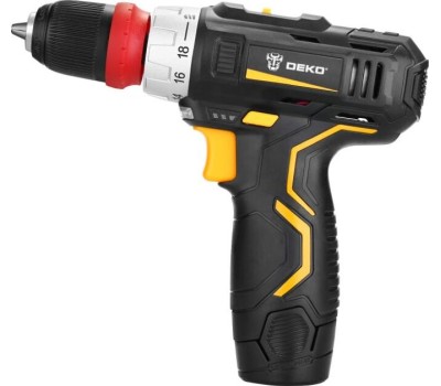 Дрель-шуруповерт DEKO GCD12DU3 Li-Ion со съемным патроном, 32 Нм, 1х1.5 Ач, з/у 063-4114