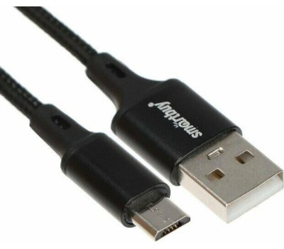 Кабель SMARTBUY (iK-22-S14b) S14 MicroUSB черный, 3 А, 2 м