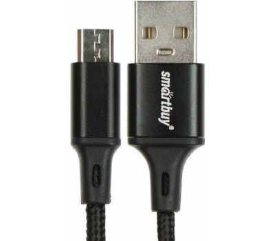 Кабель SMARTBUY (iK-22-S14b) S14 MicroUSB черный, 3 А, 2 м