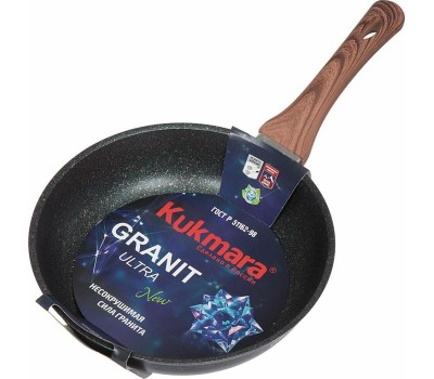 Сковорода KUKMARA сгг220а а/пр литая 22см Granit ultra blue