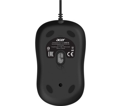 ACER Мышь OMW140 черный оптическая (1200dpi) USB (3but)