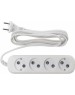 Сетевой удлинитель BURO BU-PSL4.3/W 3м (4 розетки) белый (пакет ПЭ)