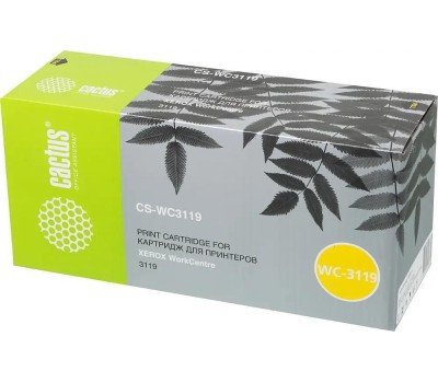 CACTUS Картридж CS-WC3119, 013R00625, черный / CS-WC3119