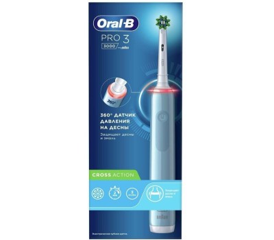 ORAL-B Зубная щетка электрическая Cross Action Pro D305.513.3 бирюзовый