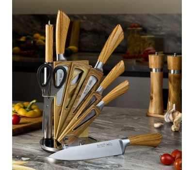 Набор ножей AGNESS 911-640 с ножницами и мусатом (8 предметов)