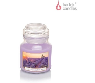 Свеча BARTEK Лавандовые поля и мыло (LAVENDER FIELDS & SOAP) 130гр в баночке