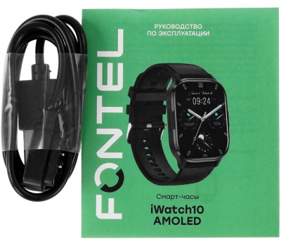 Смарт-часы FONTEL iWatch 10 Amoled, серебристый