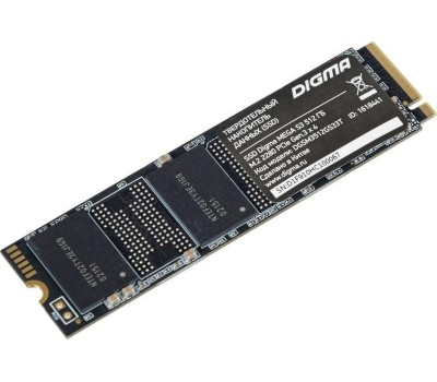 Накопитель SSD DIGMA SSD накопитель Mega S3 DGSM3512GS33T 512ГБ, M.2 2280, PCIe 3.0 x4, NVMe, M.2, rtl
